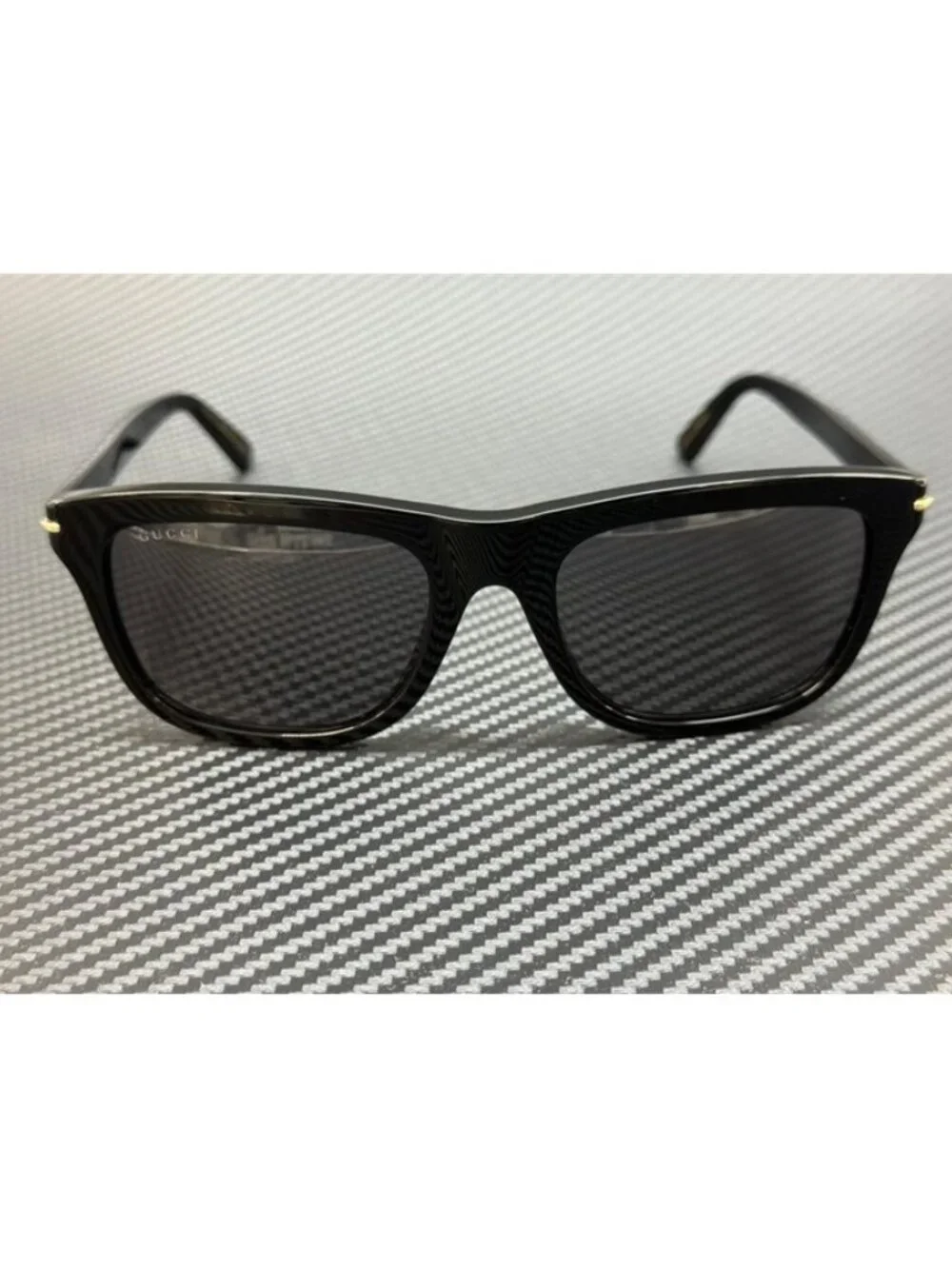 New Gucci Men Black Sunglasses 55-20-145